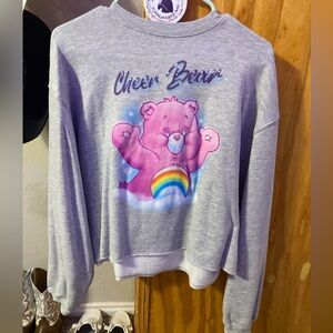 Care Bear Long Sleeve Crop Top